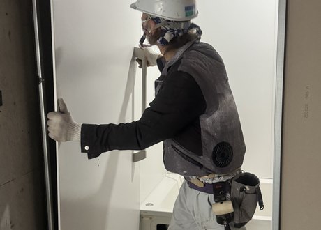 休憩　休憩後作業再開